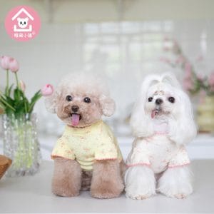 Dog clothes, pullover plaid hoodie, autumn and winter warm pet cat clothes, teddy bear clothes