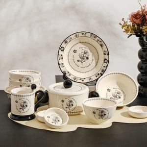 Vintage Ceramic Bowl and Dish Set